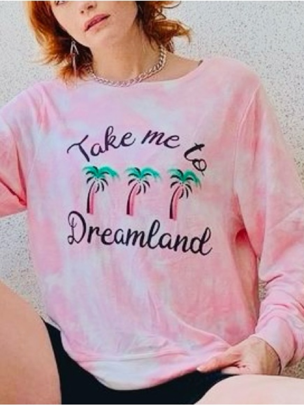 WILDFOX SIZE XL~TAKE ME TO DREAMLAND SOFT COZY PINK SWEATSHIRT TOP SHIRT DAY PJS